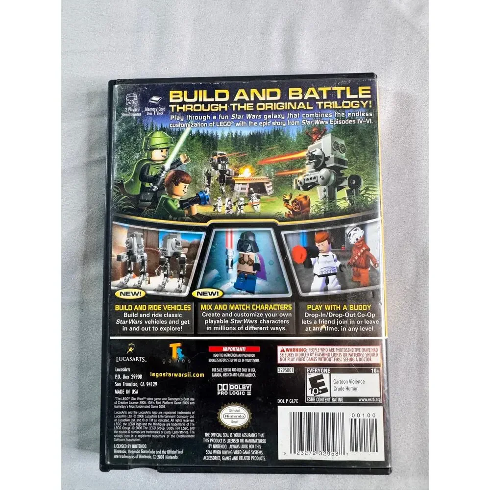 LEGO Star Wars II The Original Trilogy Nintendo GameCube Game Disc & Case